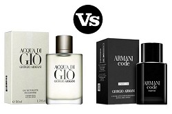 Comparison of Armani Code Parfum and Acqua Di Gio